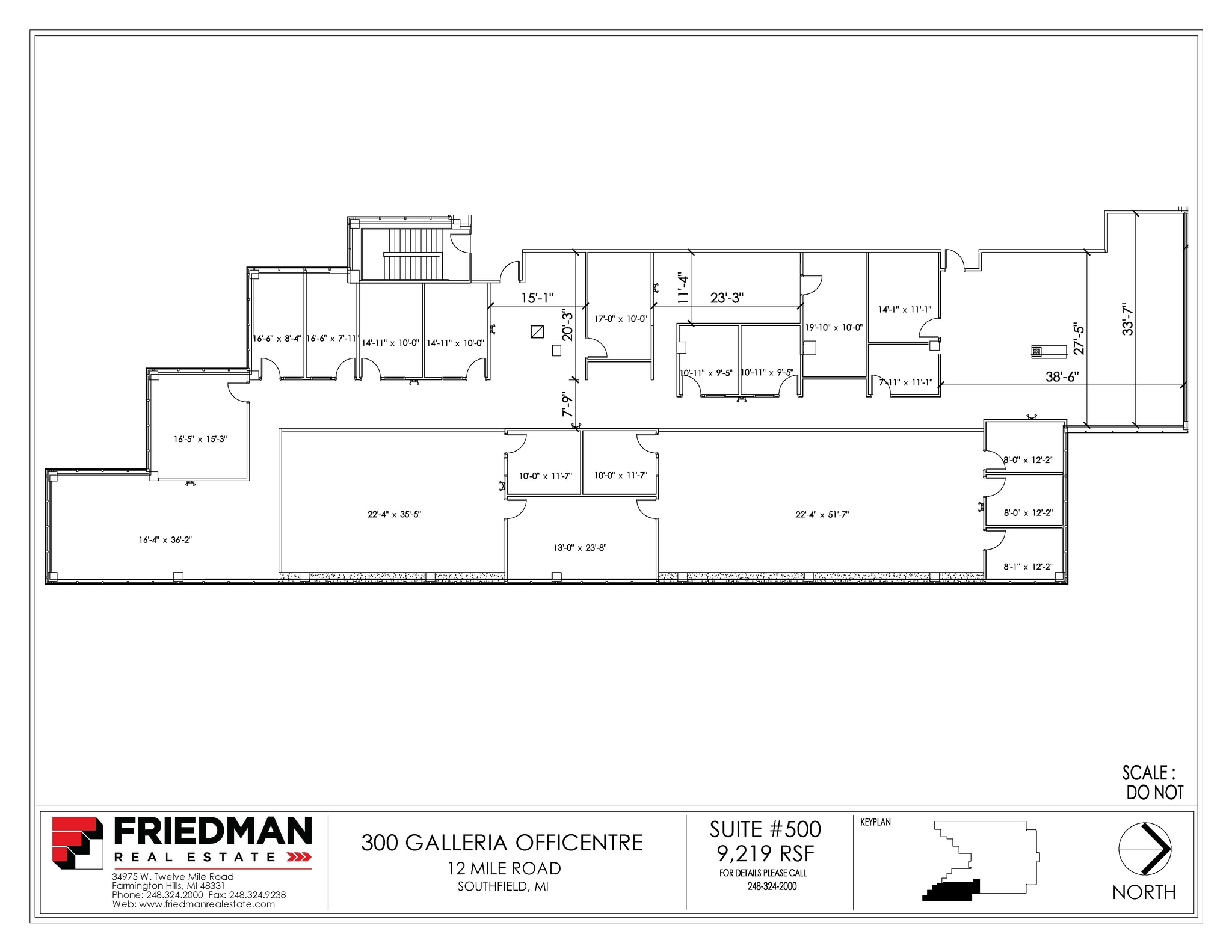 300 Galleria Officentre, Southfield, MI to rent Floor Plan- Image 1 of 3