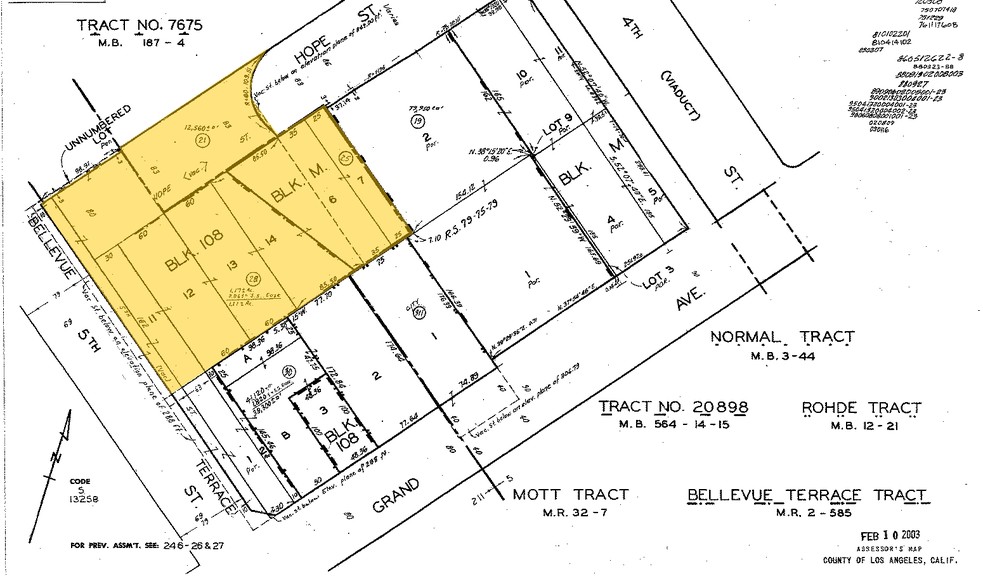 633 W 5th St, Los Angeles, CA for rent - Plat Map - Image 2 of 9