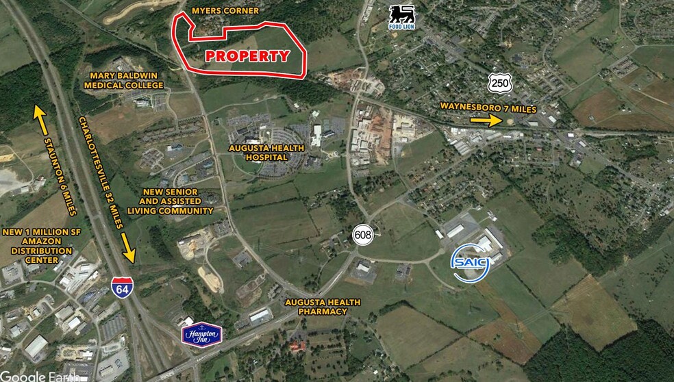 00 Lifecore Drive, Fishersville, VA for sale - Aerial - Image 1 of 1