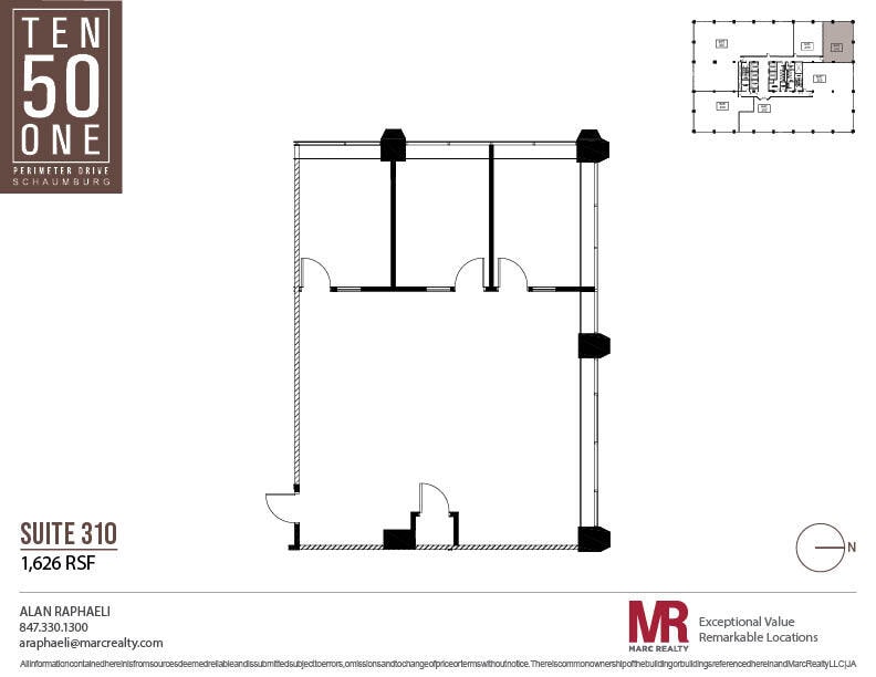 1051 Perimeter Dr, Schaumburg, IL to rent Floor Plan- Image 1 of 5