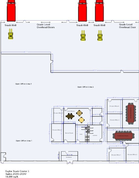 27195-27225 Northline Rd, Taylor, MI for rent - Floor Plan - Image 3 of 12