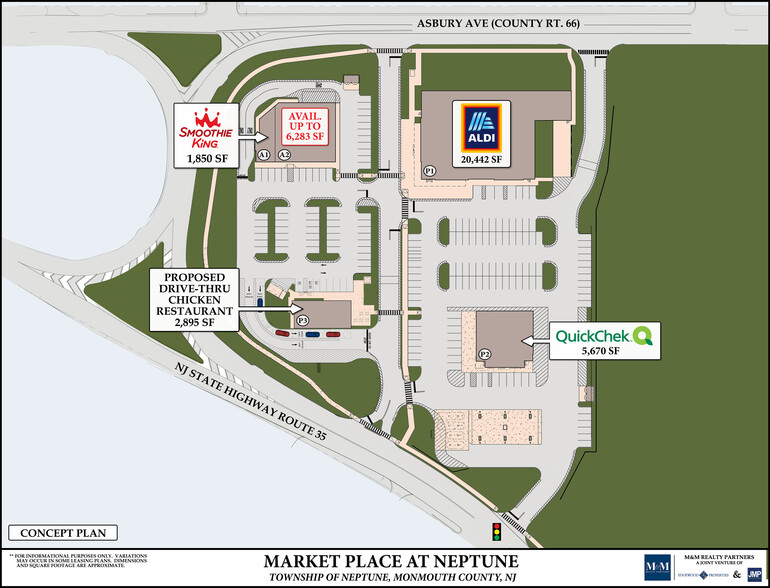 704 State Route 35 N, Neptune City, NJ for rent - Site Plan - Image 1 of 4