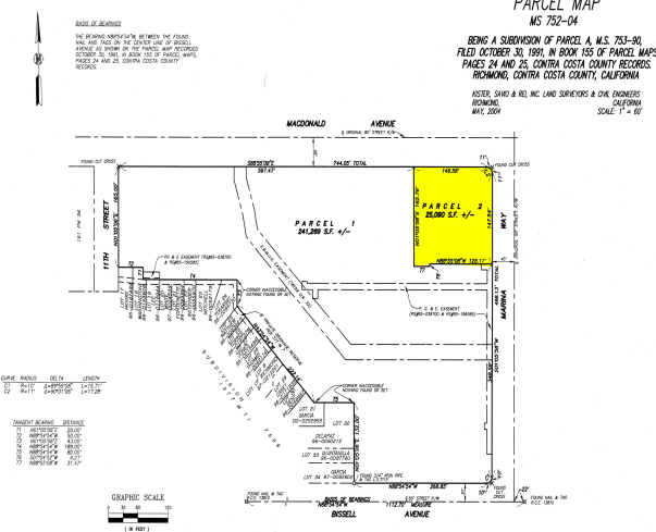 1100-1170 MacDonald Ave, Richmond, CA for rent - Plat Map - Image 2 of 8