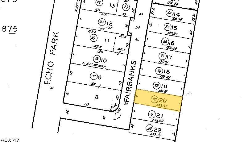 1432 Fairbanks Pl, Los Angeles, CA for sale - Plat Map - Image 3 of 3