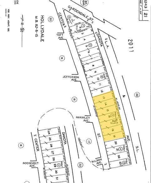 11810 Center St, South Gate, CA for rent - Plat Map - Image 2 of 2