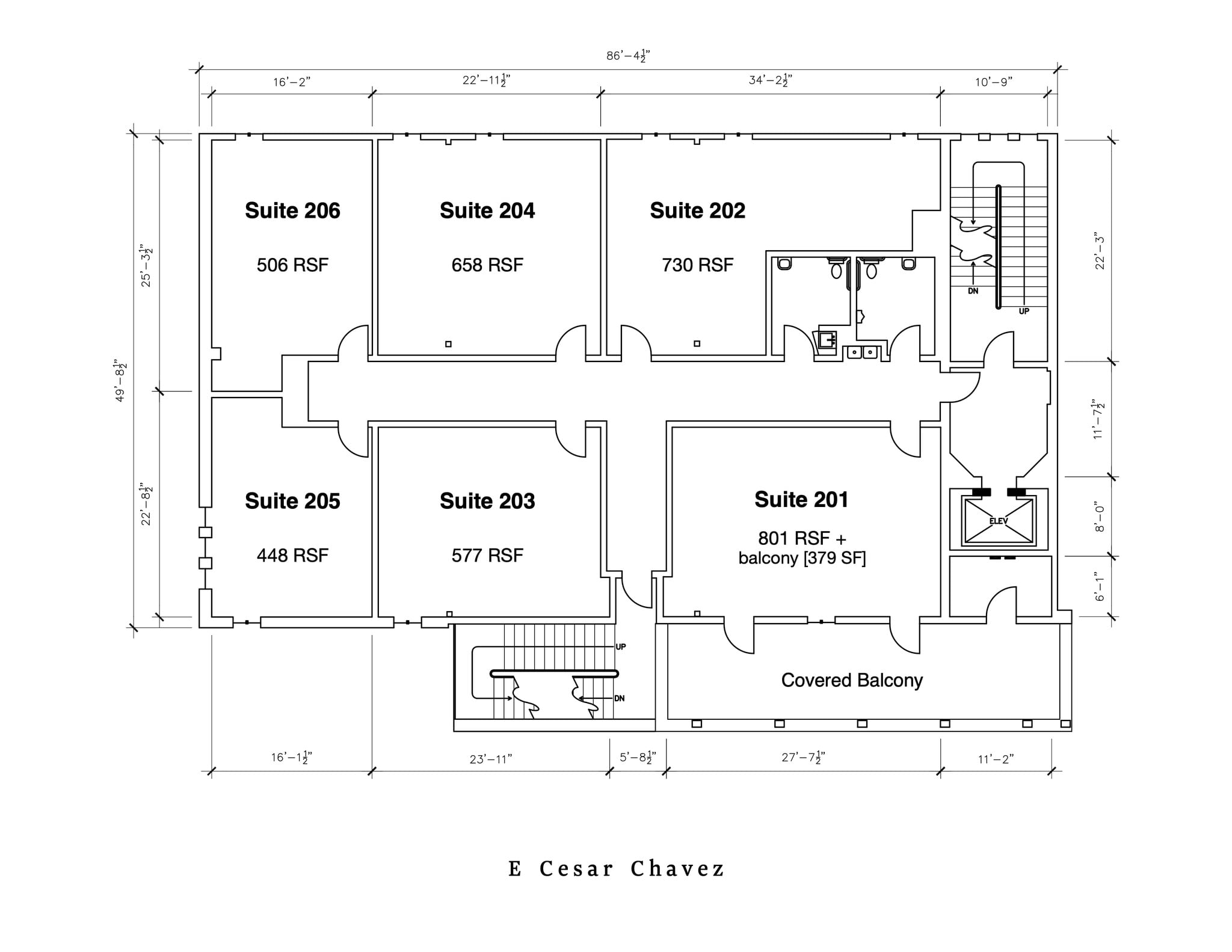 1901 E Cesar Chavez St, Austin, TX to rent Floor Plan- Image 1 of 1
