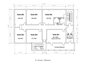 1901 E Cesar Chavez St, Austin, TX to rent Floor Plan- Image 1 of 1