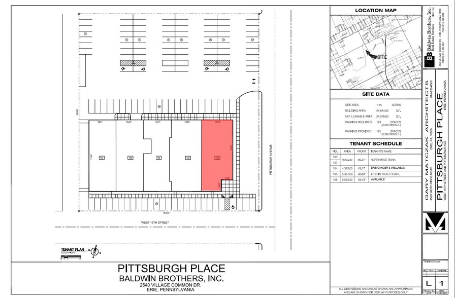 2202 W 15th St, Erie, PA for rent - Site Plan - Image 1 of 1