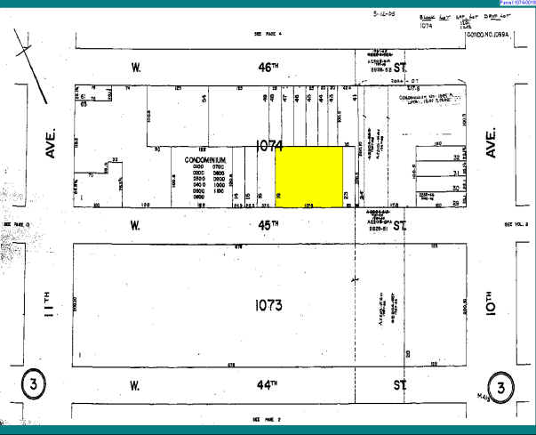 517-525 W 45th St, New York, NY for rent - Plat Map - Image 3 of 7