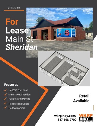 More details for 215 Main, Sheridan, IN - Retail for Rent