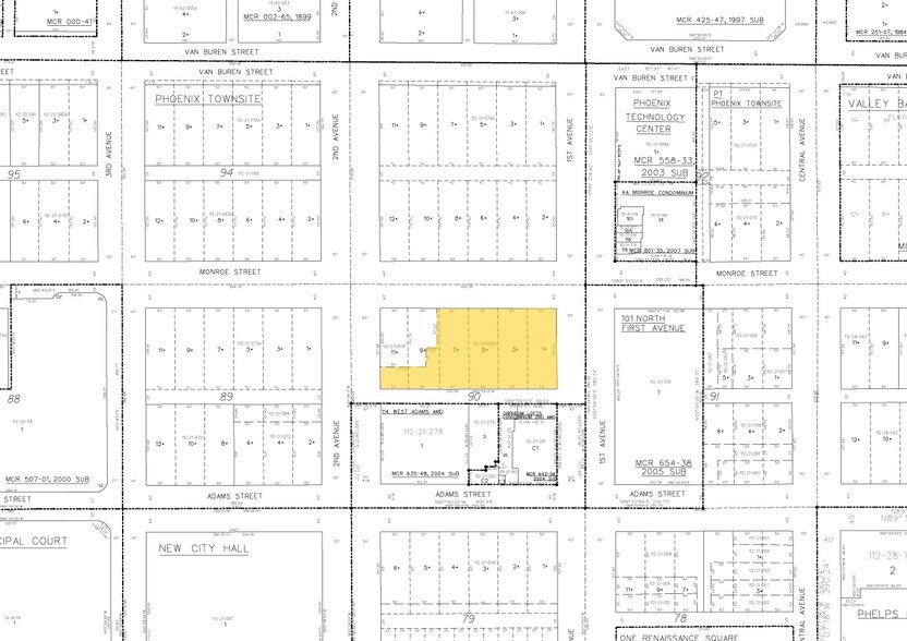 111 W Monroe St, Phoenix, AZ for sale - Plat Map - Image 2 of 57