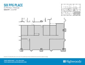 1 PPG Pl, Pittsburgh, PA for rent Site Plan- Image 1 of 1