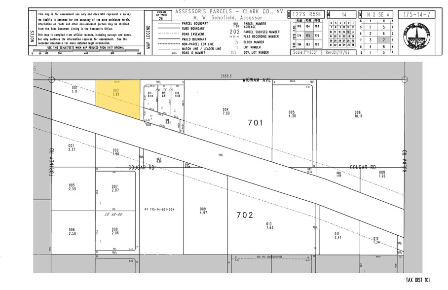 Blue Diamond Rd, Las Vegas, NV for sale - Plat Map - Image 1 of 4