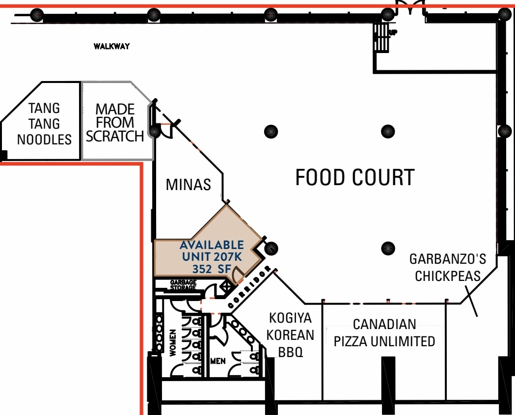 401 9th Ave SW, Calgary, AB to rent Floor Plan- Image 1 of 2