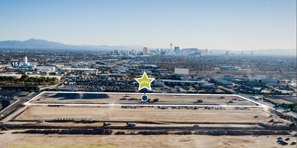 West Cheyenne Avenue, North Las Vegas, NV - aerial  map view