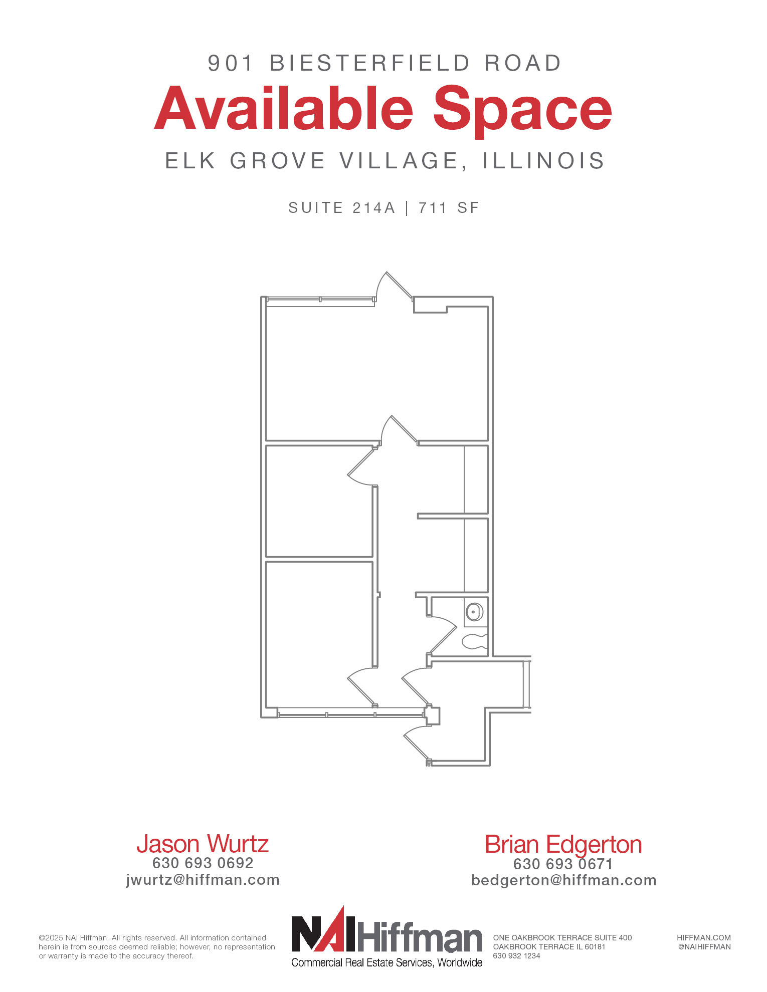 901 Biesterfield Rd, Elk Grove Village, IL for rent Floor Plan- Image 1 of 1