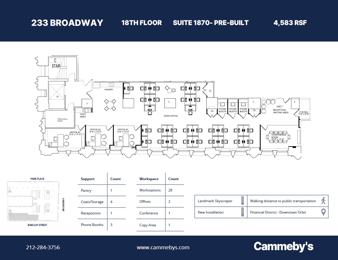 233 Broadway, New York, NY to rent Floor Plan- Image 1 of 10