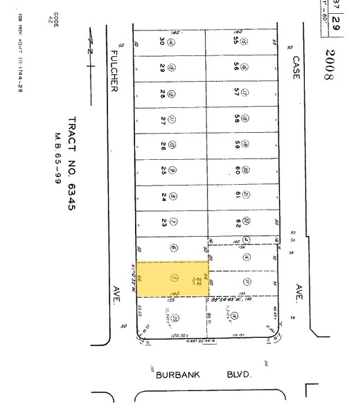 5614 Fulcher Ave, North Hollywood, CA for sale - Plat Map - Image 3 of 3