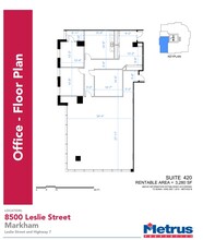 8500 Leslie St, Markham, ON for rent Floor Plan- Image 2 of 2