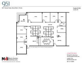 951 Yamato Rd, Boca Raton, FL to rent Floor Plan- Image 2 of 11