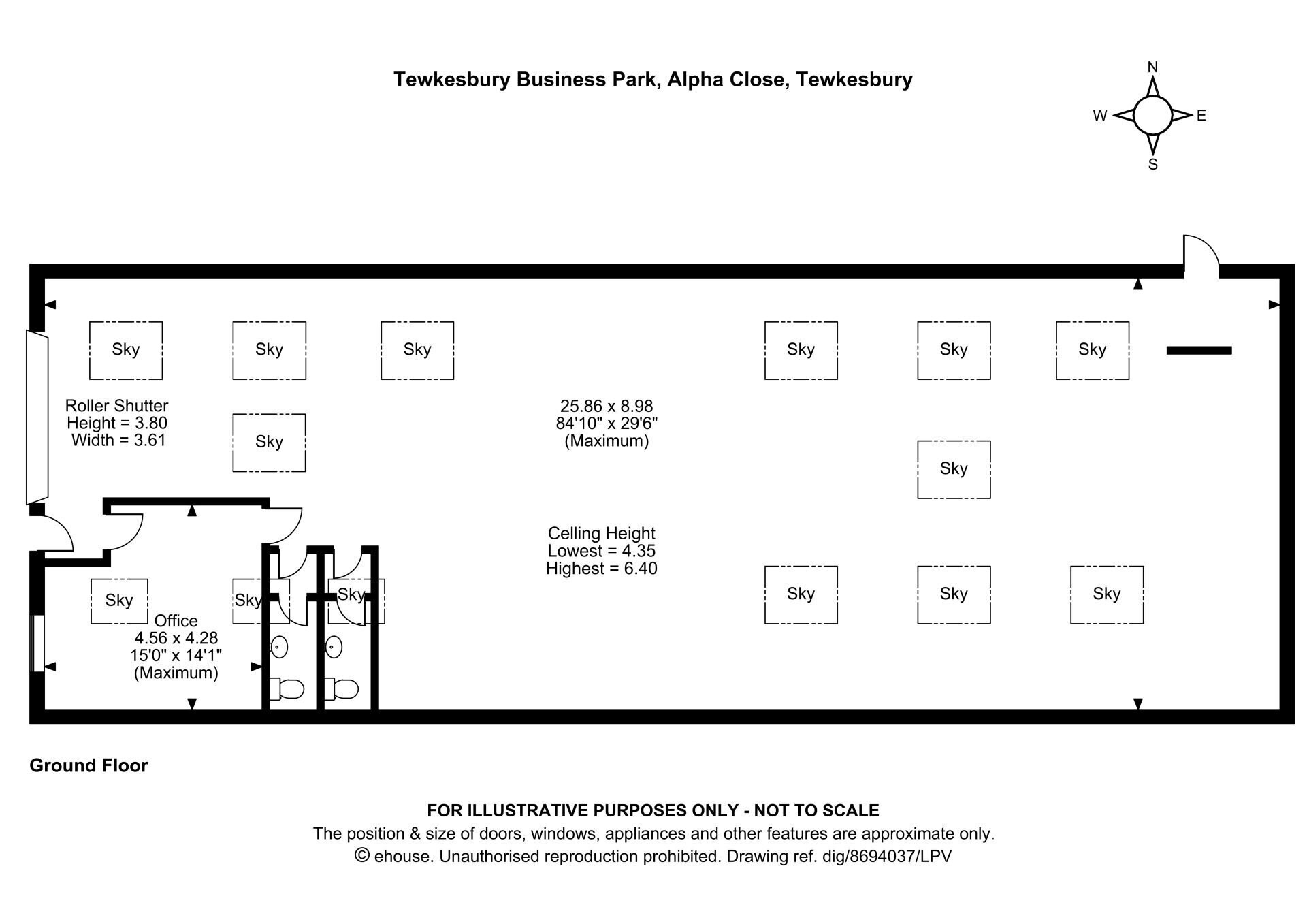 Alpha Clos, Tewkesbury to rent Floor Plan- Image 1 of 1