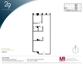 29 E Madison St, Chicago, IL to rent Floor Plan- Image 1 of 5