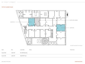 57-65 Post St, San Francisco, CA for rent Floor Plan- Image 1 of 1