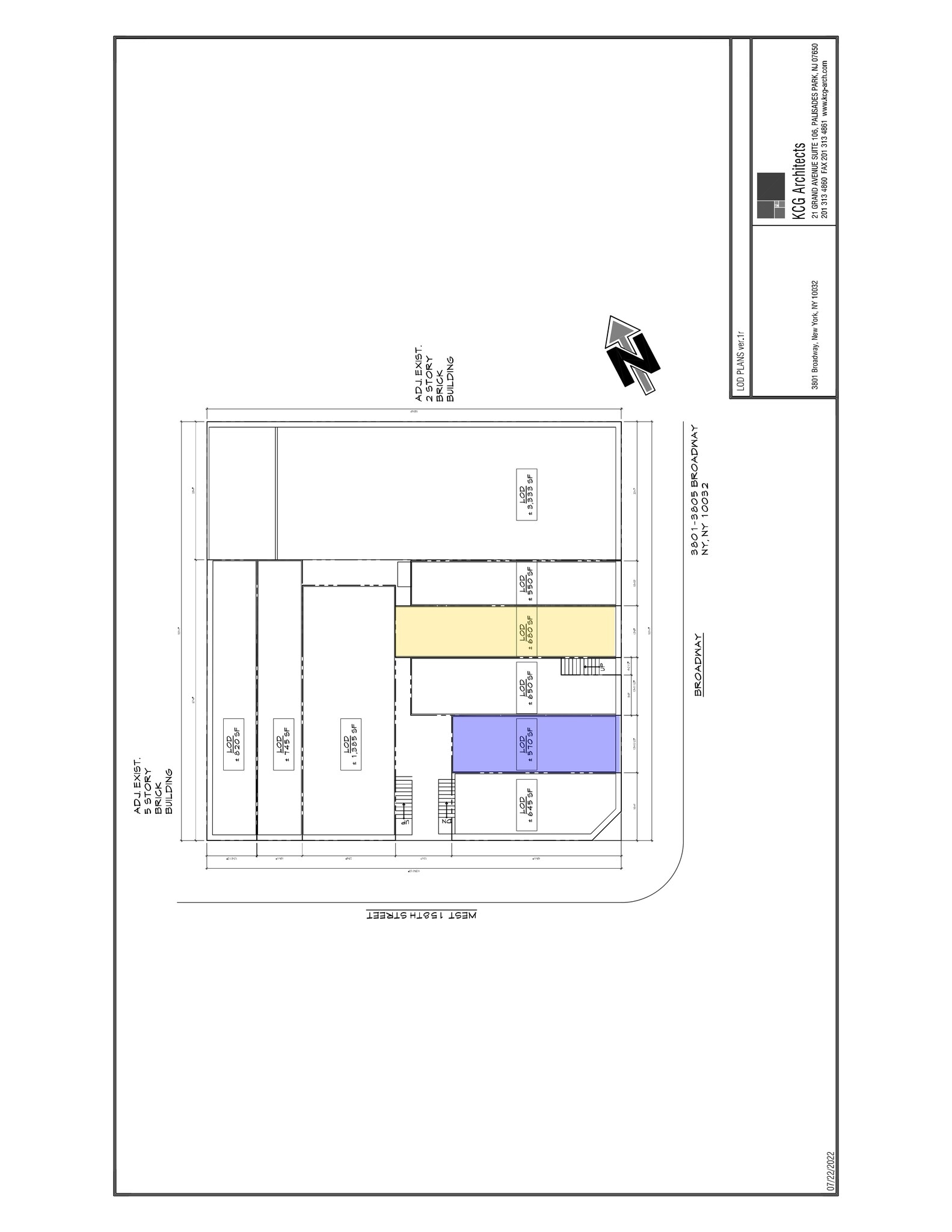 3801-3805 Broadway, New York, NY to rent Site Plan- Image 1 of 1