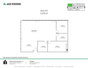 6660 Riverside Dr, Metairie, LA for rent Site Plan- Image 1 of 1