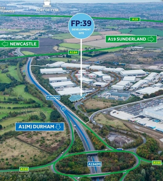 Follingsby Close, Gateshead to rent - Aerial - Image 2 of 2