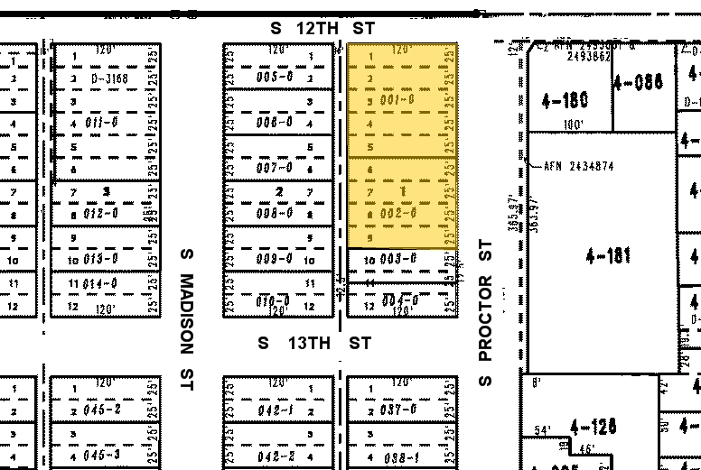 3902-3910 S 12th St, Tacoma, WA to rent - Plat Map - Image 2 of 4