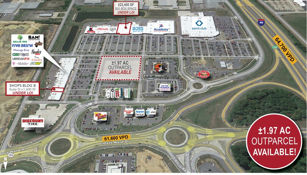 Interstate 40 & Dave Ward Dr, Conway 72032 Lewis Crossing Shopping