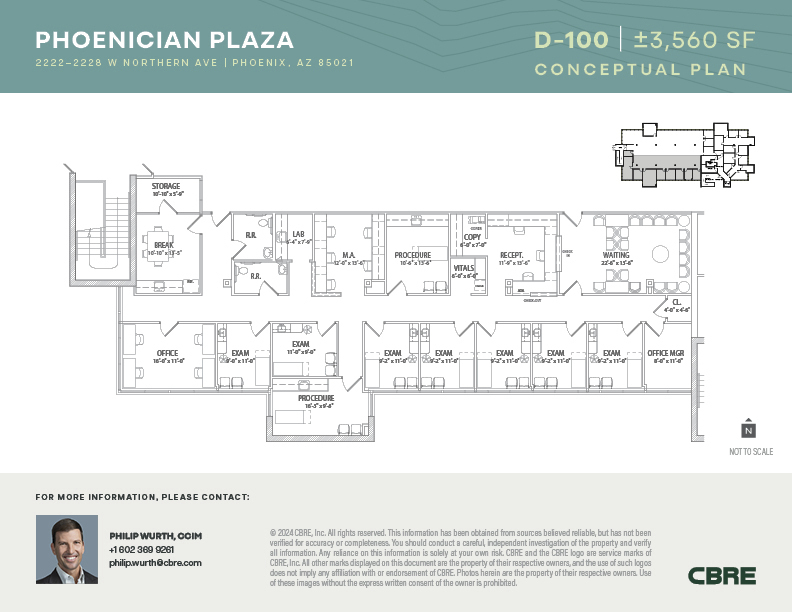 2222-2228 W Northern Ave, Phoenix, AZ for rent Floor Plan- Image 1 of 1