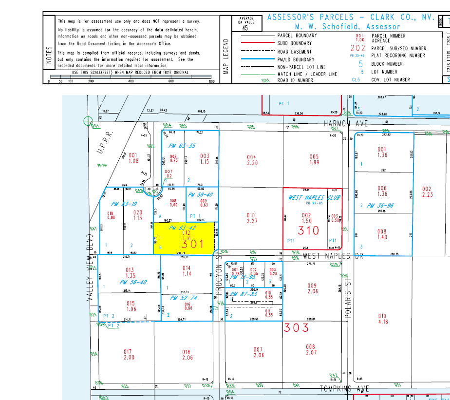 4575 Procyon St, Las Vegas, NV for rent Plat Map- Image 1 of 2