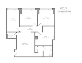 315 W 57th St, New York, NY for rent Site Plan- Image 1 of 2