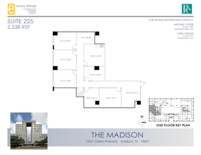 15851 Dallas Pkwy, Addison, TX for rent Floor Plan- Image 1 of 2