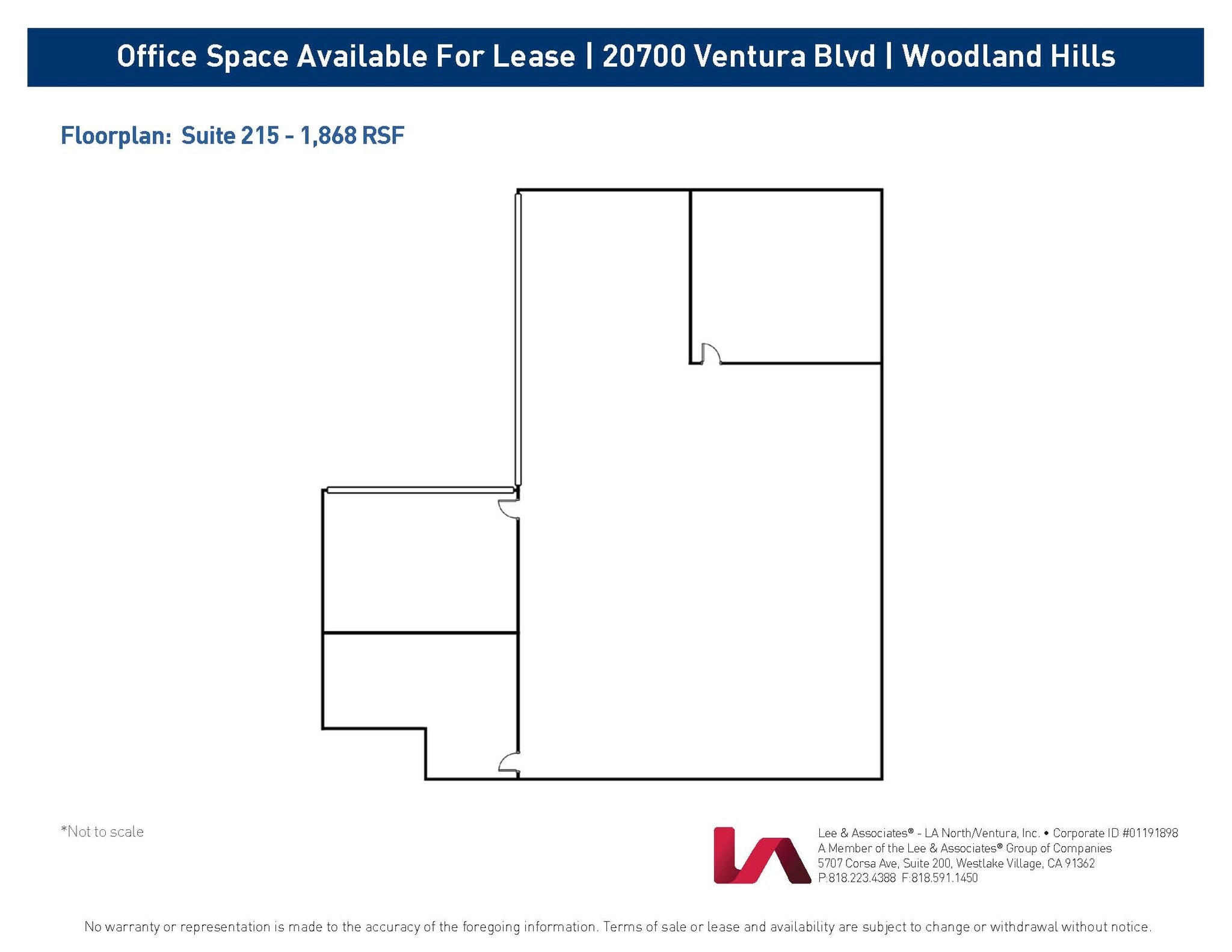 20700 Ventura Blvd, Woodland Hills, CA to rent Floor Plan- Image 1 of 1