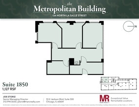 134 N LaSalle St, Chicago, IL to rent Floor Plan- Image 1 of 5
