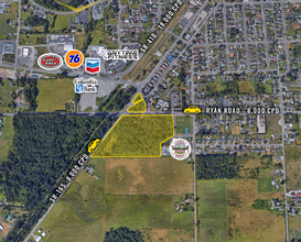 SE Corner of State Route 165 & Ryan Road, Buckley, WA - aerial  map view