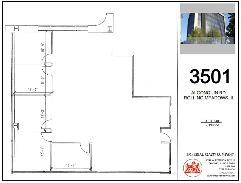 3501 Algonquin Rd, Rolling Meadows, IL to rent Floor Plan- Image 1 of 8