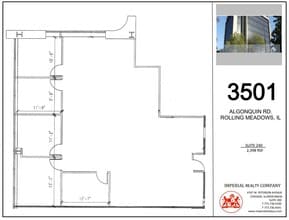 3501 Algonquin Rd, Rolling Meadows, IL to rent Floor Plan- Image 1 of 8