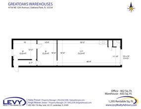 4700-4736 NE 12th Ave, Oakland Park, FL to rent Floor Plan- Image 2 of 3