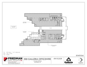 300 Galleria Officentre, Southfield, MI to rent Floor Plan- Image 2 of 3