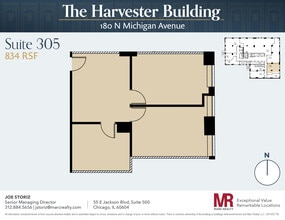 180 N Michigan Ave, Chicago, IL to rent Floor Plan- Image 1 of 5