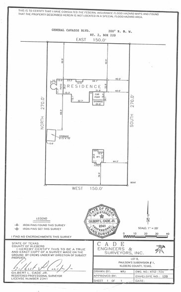 2029 General Cavazos Blvd, Kingsville, TX for rent - Plat Map - Image 3 of 3