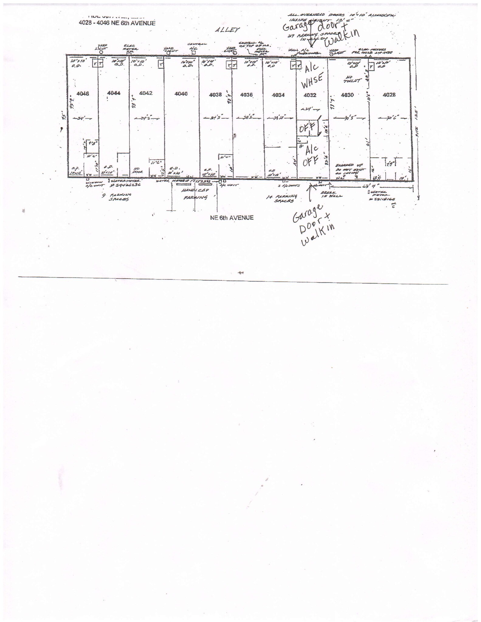 4032-4046 NE 6th Ave, Oakland Park, FL to rent Site Plan- Image 1 of 1