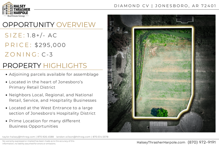 Diamond Cv Lot 1, Jonesboro, AR for sale - Building Photo - Image 2 of 9