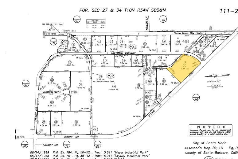 3130 Skyway Dr, Santa Maria, CA for rent - Plat Map - Image 3 of 3