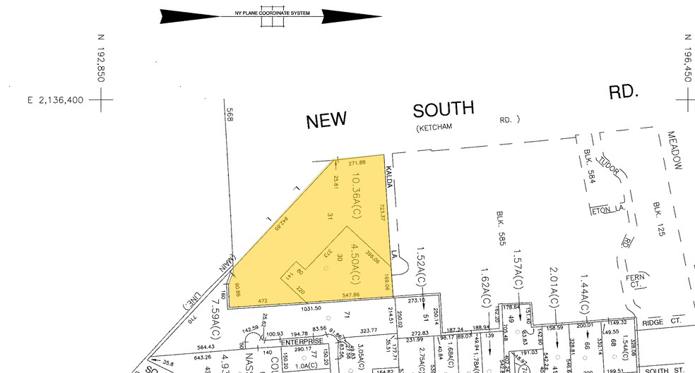 125 New South Rd, Hicksville, NY for sale - Plat Map - Image 1 of 1