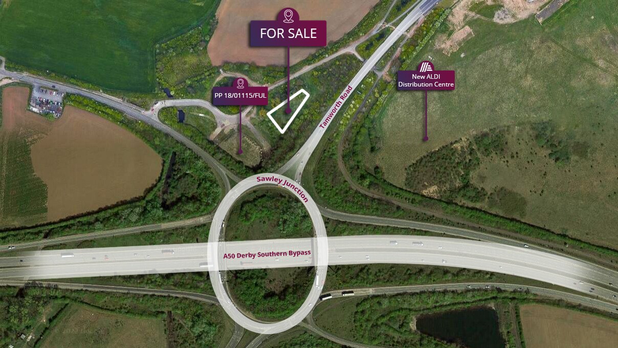 London Rd, Shardlow for sale Aerial- Image 1 of 1